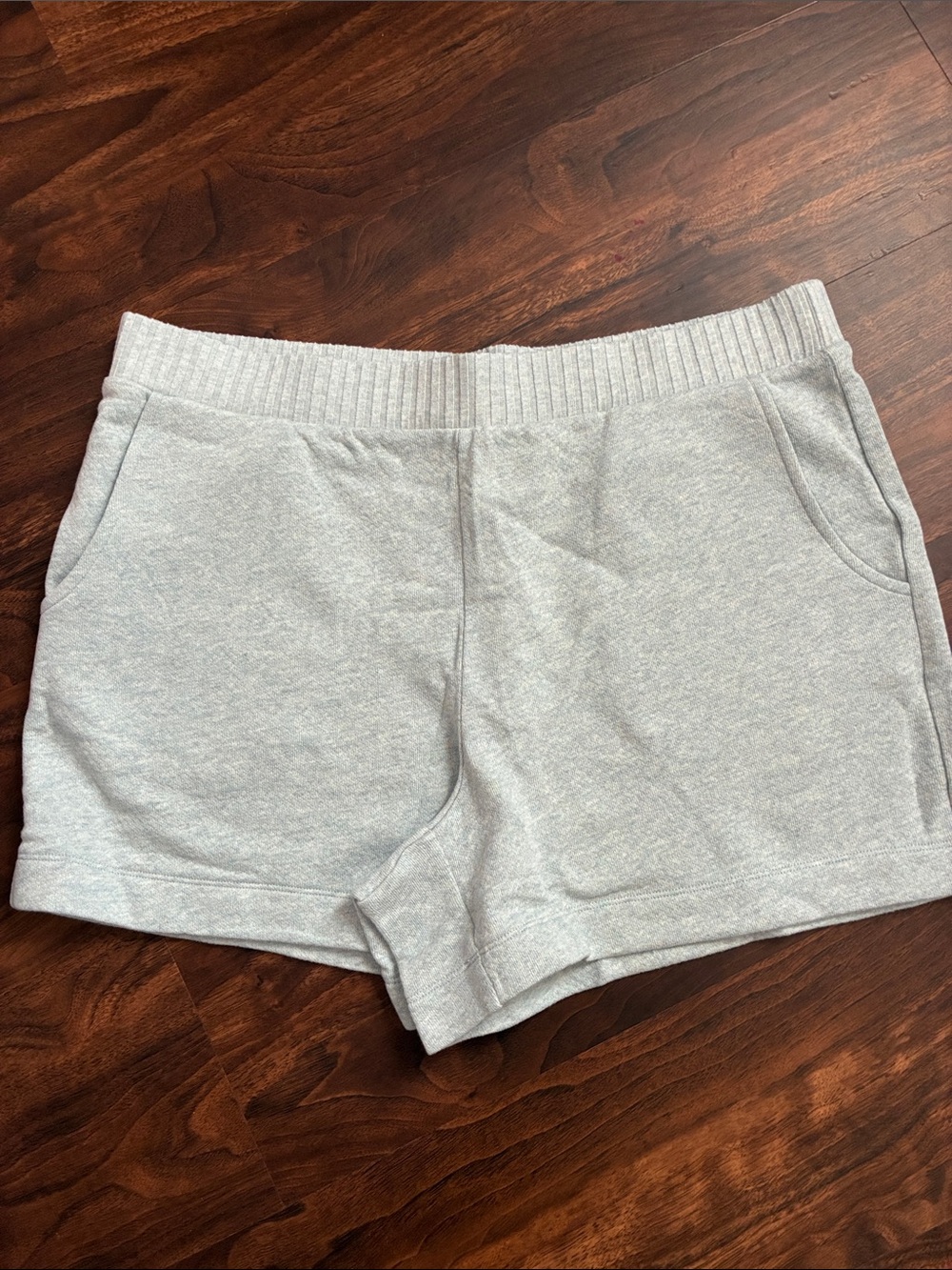 CAbi 6647 Light blueish grey Lounge Shorts NWOT